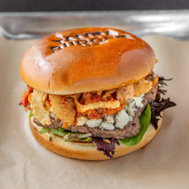 Black & Bleu Burger.