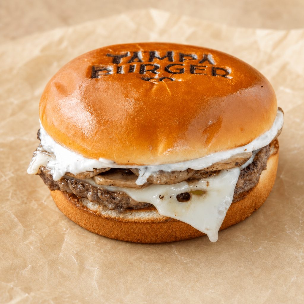 Mushroom & Swiss burger.
