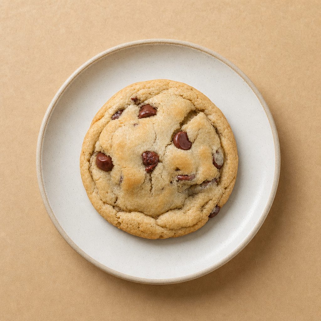 Giant Chocolate Chip Cookie.