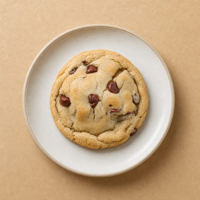 Giant Chocolate Chip Cookie.