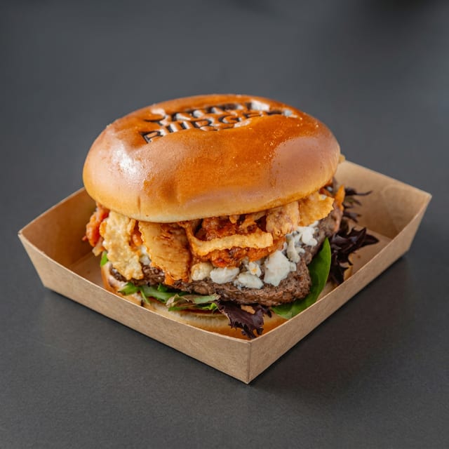 Black & Bleu Burger.